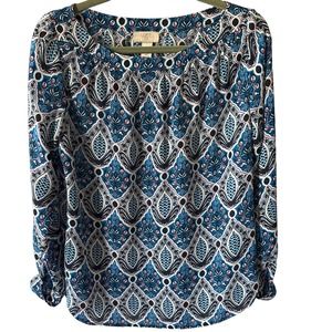 Loft Women Tops MP Blue Blouse
